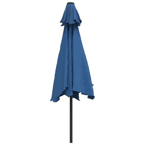 Parasol met metalen paal 300 cm blauw 8719883744544 4