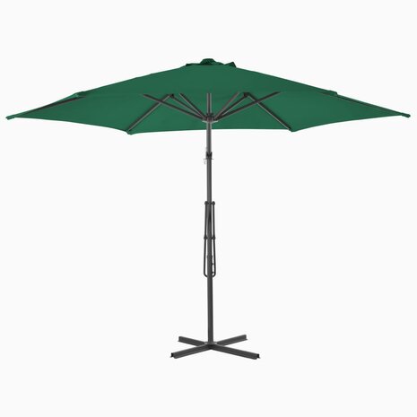 Parasol met stalen paal 300 cm groen 8718475711377 3