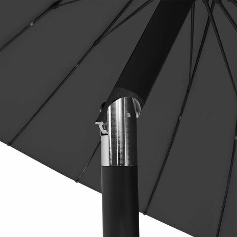 Parasol met aluminium paal 270 cm zwart 8719883763187 6