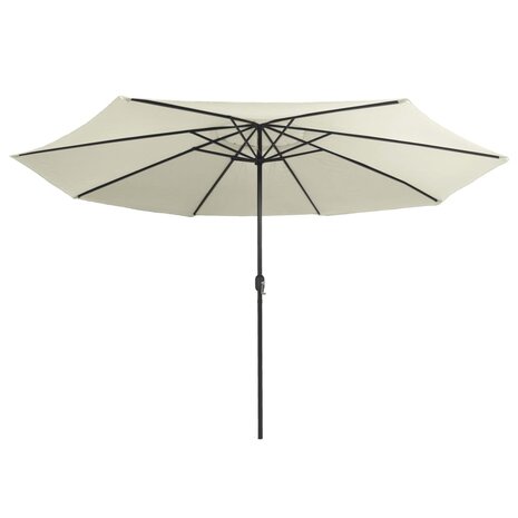 Parasol met metalen paal 390 cm zandwit 8719883763866 3