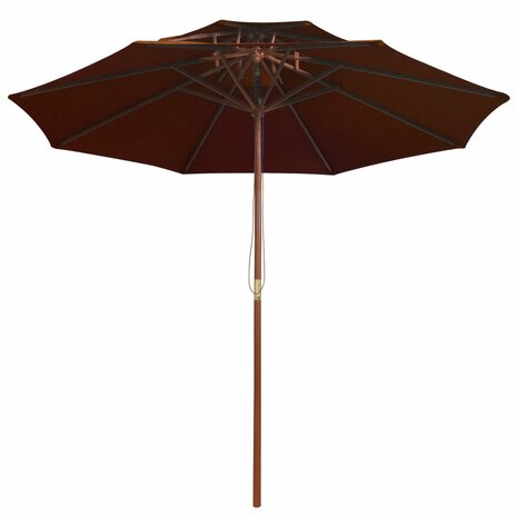 Parasol dubbeldekker met houten paal 270 cm terracottakleurig 8720286164471 2