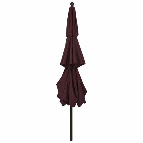 Parasol 3-laags met aluminium paal 3,5 m bordeauxrood 8720286165621 4