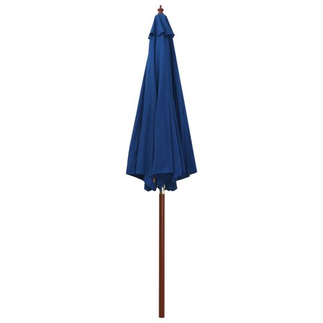 Parasol met houten paal 300x258 cm blauw 8719883744520 5