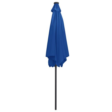 Parasol met LED-verlichting en aluminium paal 300 cm azuurblauw 8719883763750 4