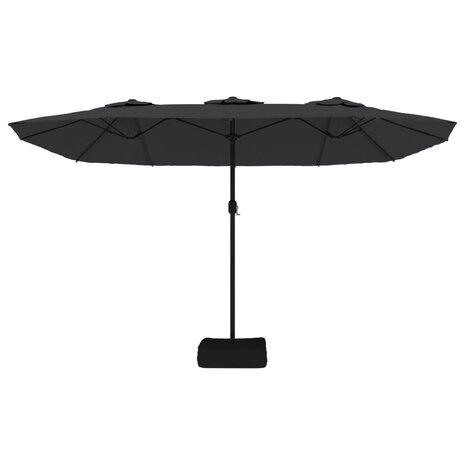 Parasol dubbel 449x245 cm zwart 8720845748357 4