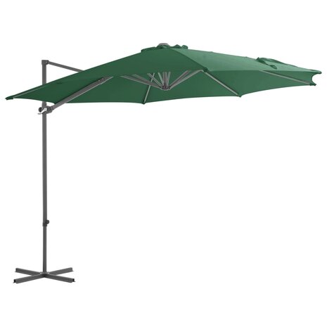 Parasol met draagbare voet groen 8719883591896 2