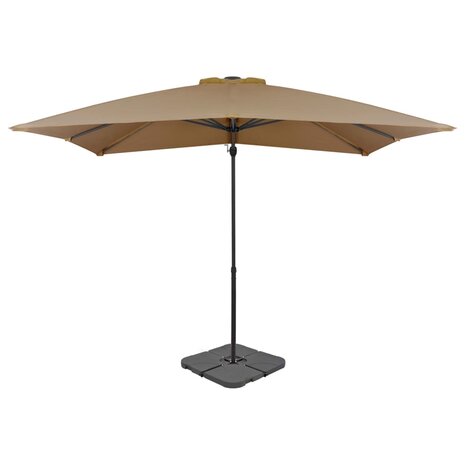 Parasol met draagbare voet taupe 8719883591797 1