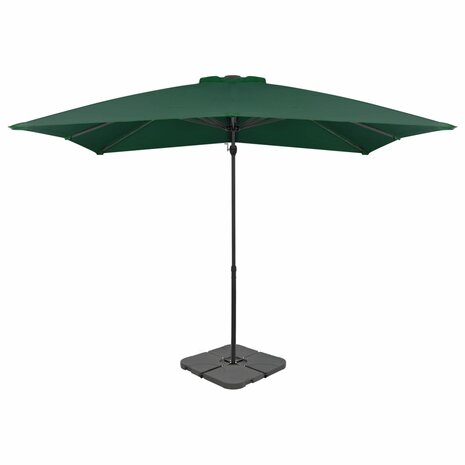 Parasol met draagbare voet groen 8719883591773 1