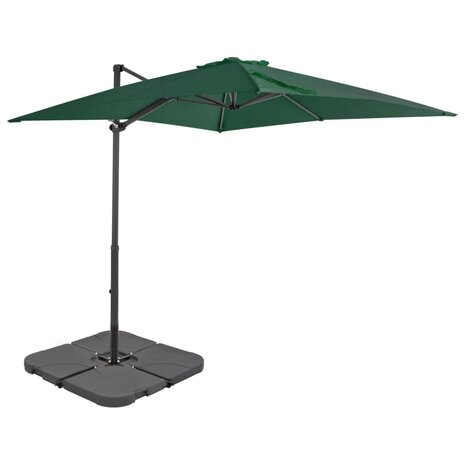 Parasol met draagbare voet groen 8719883591773 2