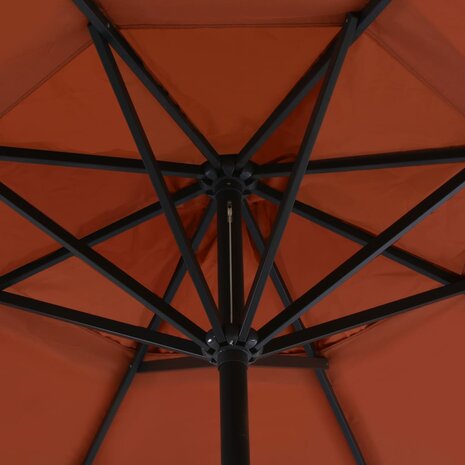 Parasol met aluminium paal 500 cm terracottakleurig 8718475626060 4