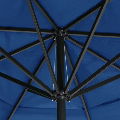 Parasol met aluminium paal 500 cm azuurblauw 8719883763774 5