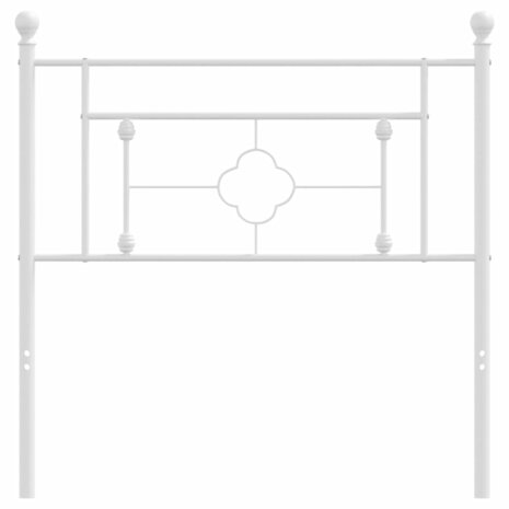 Hoofdbord 100 cm metaal wit 8721012249509 3