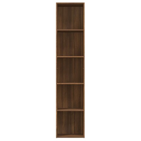 Boekenkast 40x30x189 cm bewerkt hout bruineikenkleurig 8720286954263 3