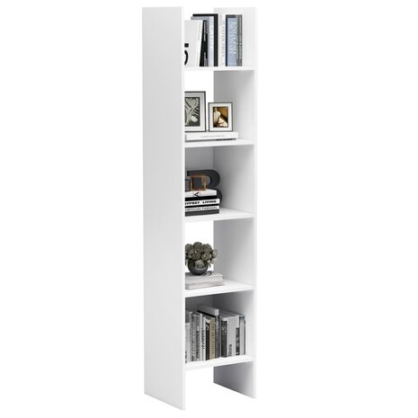 Boekenkast 40x35x180 cm bewerkt hout wit 8720286352533 5