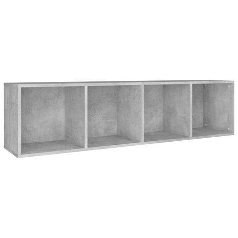 Boekenkast/tv-meubel 36x30x143 cm bewerkt hout betongrijs 8719883673097 8