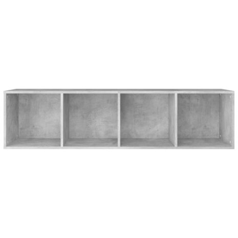 Boekenkast/tv-meubel 36x30x143 cm bewerkt hout betongrijs 8719883673097 9