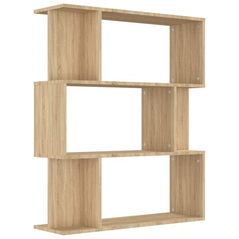 Boekenkast/kamerscherm 80x24x96 cm bewerkt hout sonoma eiken 8719883672458 2