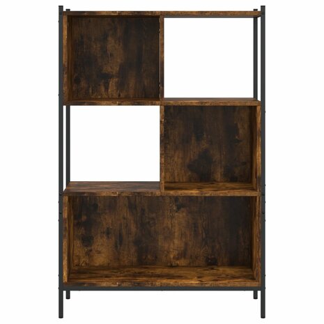 Boekenkast 72x28x109 cm bewerkt hout gerookt eikenkleurig 8721012339361 5