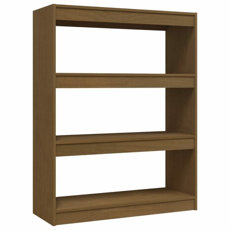 Boekenkast/kamerscherm 100x30x103 cm grenenhout honingbruin 8720286609163 2