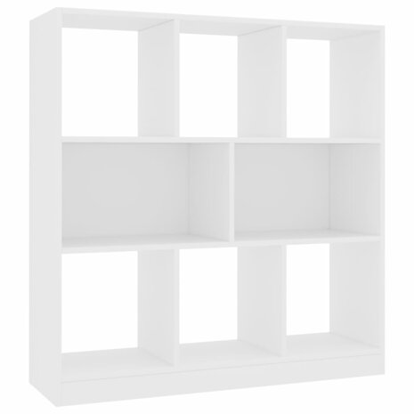 Boekenkast 97,5x29,5x100 cm bewerkt hout wit 8719883673325 2