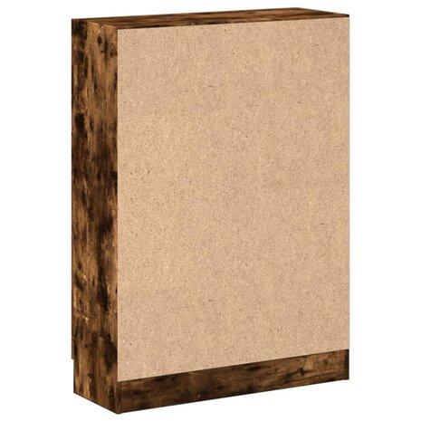 Boekenkast 82,5x30,5x115 cm bewerkt hout gerookt eikenkleurig 8720845922528 8