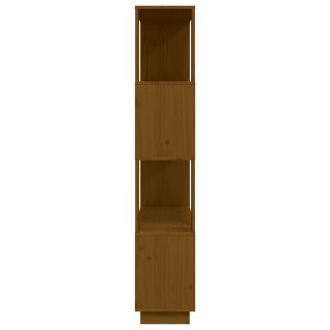 Boekenkast/kamerscherm 80x25x132 cm massief hout honingbruin 8720286906057 6