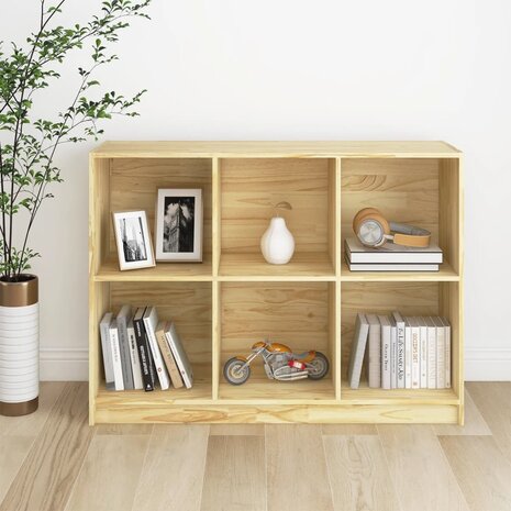 Boekenkast 104x33x76 cm massief grenenhout 8720286772959 1