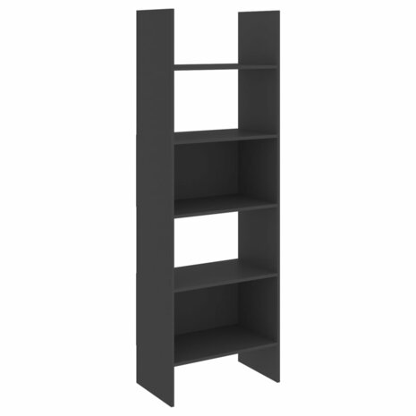 Boekenkast 60x35x180 cm bewerkt hout grijs 8720286352649 2