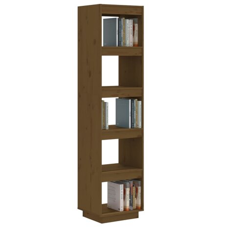 Boekenkast/kamerscherm 40x35x167 cm grenenhout honingbruin 8720286815885 4