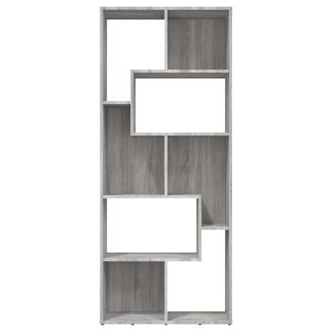 Boekenkast 67x24x161 cm bewerkt hout grijs sonoma eikenkleurig 8720286954461 3