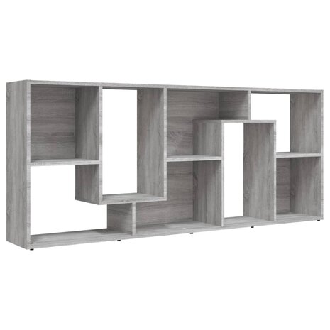 Boekenkast 67x24x161 cm bewerkt hout grijs sonoma eikenkleurig 8720286954461 5