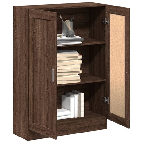 Boekenkast 82,5x30,5x115 cm bewerkt hout bruineikenkleurig 8720845922542 4