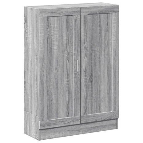 Boekenkast 82,5x30,5x115 cm bewerkt hout grijs sonoma eiken 8720845922535 2