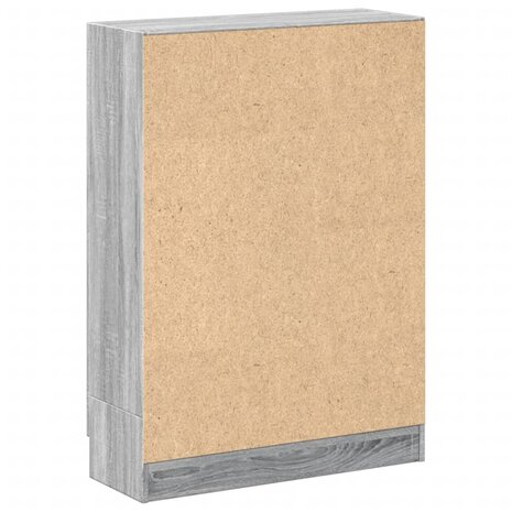 Boekenkast 82,5x30,5x115 cm bewerkt hout grijs sonoma eiken 8720845922535 8