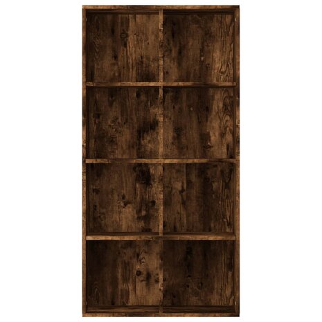 Boekenkast 66x30x130 cm bewerkt hout gerookt eikenkleurig 8720286975114 8