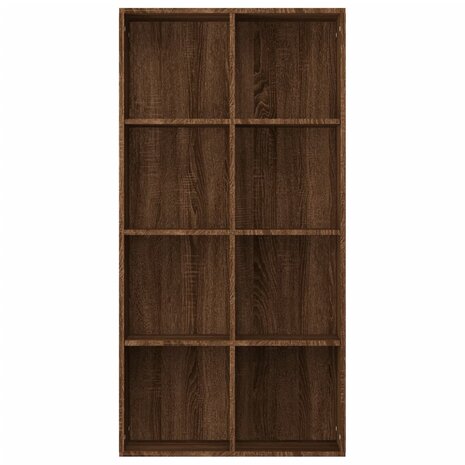 Boekenkast 66x30x130 cm bewerkt hout bruin eikenkleur 8720286975138 8