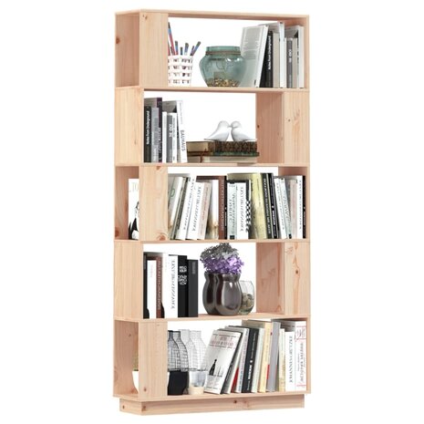 Boekenkast/kamerscherm 80x25x163,5 cm massief grenenhout 8720286906071 5