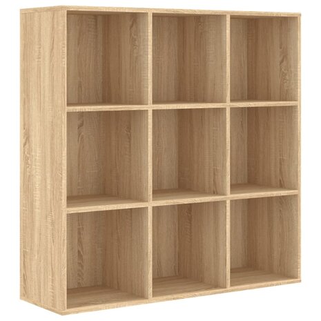 Boekenkast 98x29x97,5 cm bewerkt hout sonoma eikenkleurig 8719883869865 2