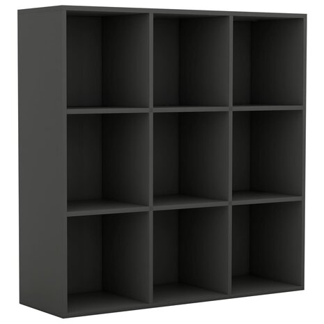 Boekenkast 98x29x97,5 cm bewerkt hout grijs 8719883869858 2