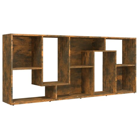 Boekenkast 67x24x161 cm bewerkt hout gerookt eikenkleurig 8720286954454 5