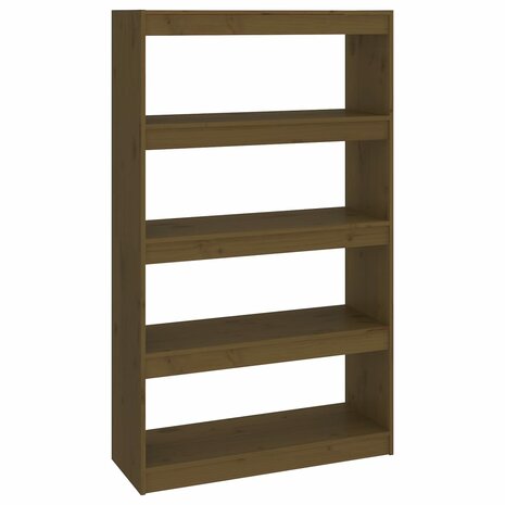 Boekenkast/kamerscherm 80x30x135,5 cm grenenhout honingbruin 8720286608968 2