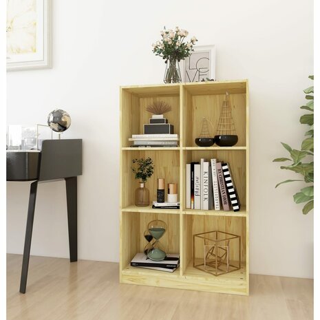 Boekenkast 70x33x110 cm massief grenenhout 8720286772836 1