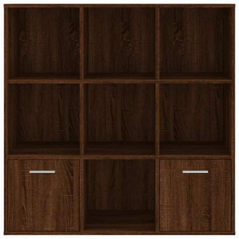 Boekenkast 98x30x98 cm bruineikenkleurig 8720286954324 3