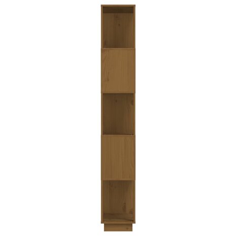 Boekenkast/kamerscherm 80x25x163,5 cm grenenhout honingbruin 8720286906101 4