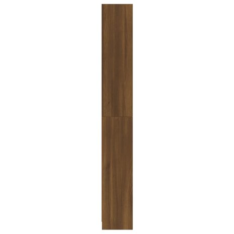 Boekenkast 80x24x175 cm bewerkt hout bruin eikenkleur 8720286976098 5