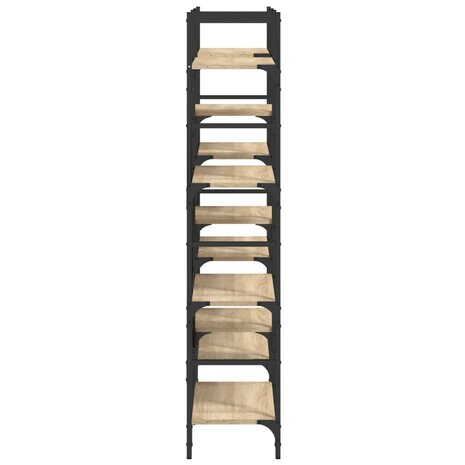 Boekenkast 160x28,5x136,5 cm bewerkt hout sonoma eikenkleurig 8721012339255 6