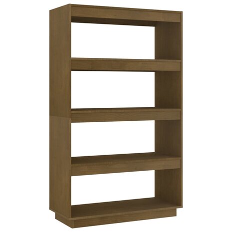 Boekenkast/kamerscherm 80x35x135 cm grenenhout honingbruin 8720286816233 2