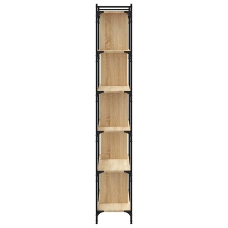 Boekenkast 6-laags 76x32x192 cm bewerkt hout sonoma eikenkleur 8720845418977 5