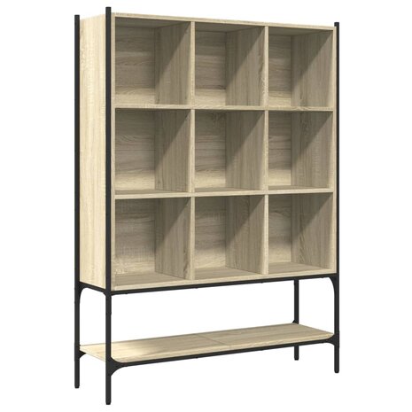 Boekenkast 102x30x141,5 cm bewerkt hout sonoma eikenkleurig 8721012402836 2