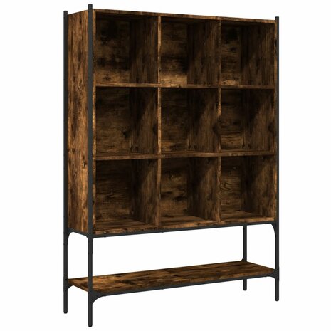 Boekenkast 102x30x141,5 cm bewerkt hout gerookt eikenkleurig 8721012402843 2